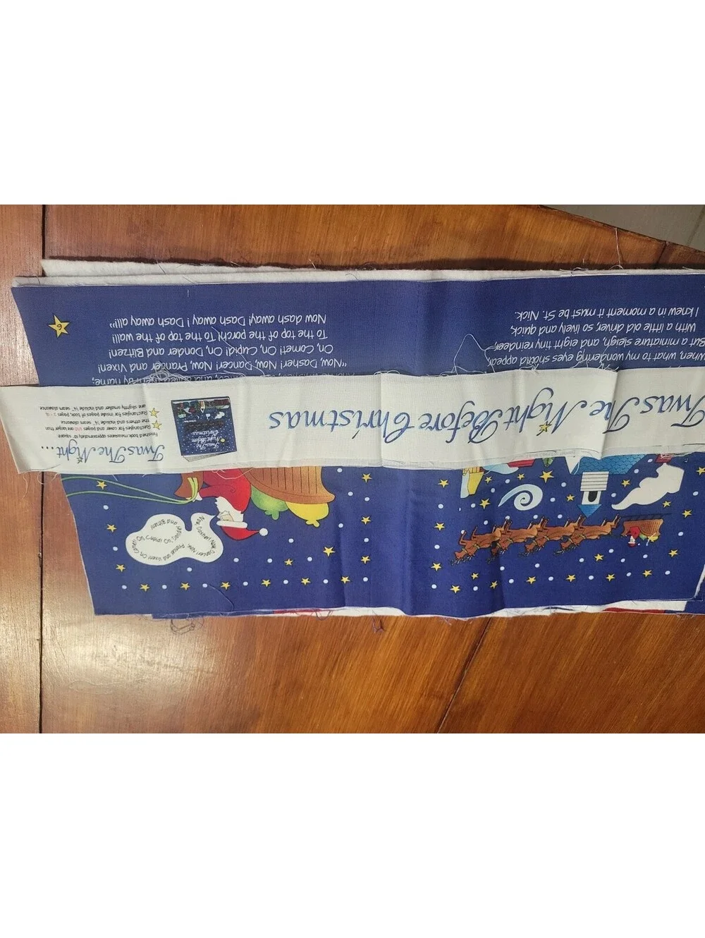 Cut-and-sew soft book panel 